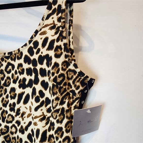New Animal Print Sexy Stretch Tank Dress Size XL - Picture 9 of 11